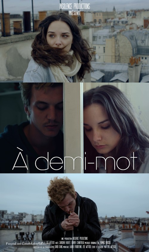 A demi-mot - French Movie Poster