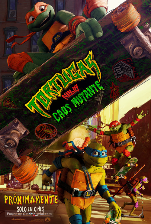 Teenage Mutant Ninja Turtles: Mutant Mayhem - Mexican Movie Poster