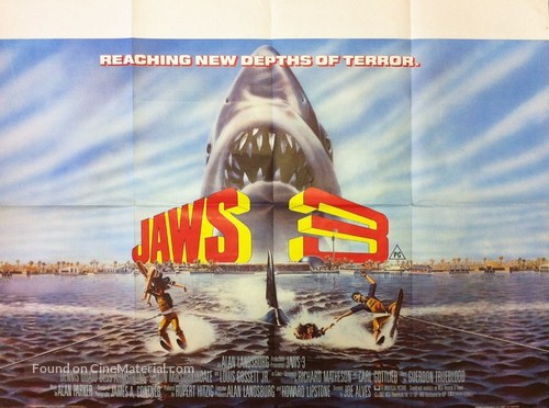 Jaws 3D - British Movie Poster