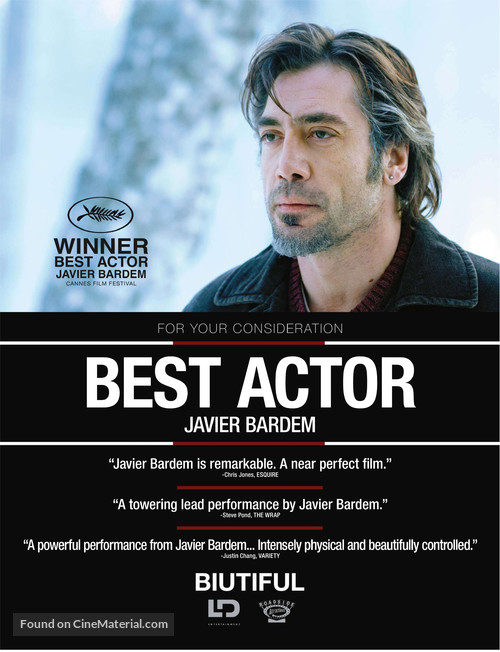 Biutiful - For your consideration movie poster