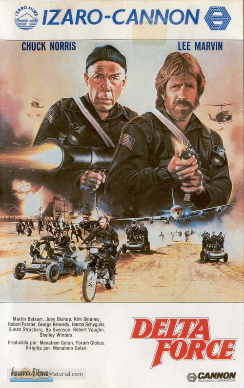 The Delta Force - Spanish VHS movie cover