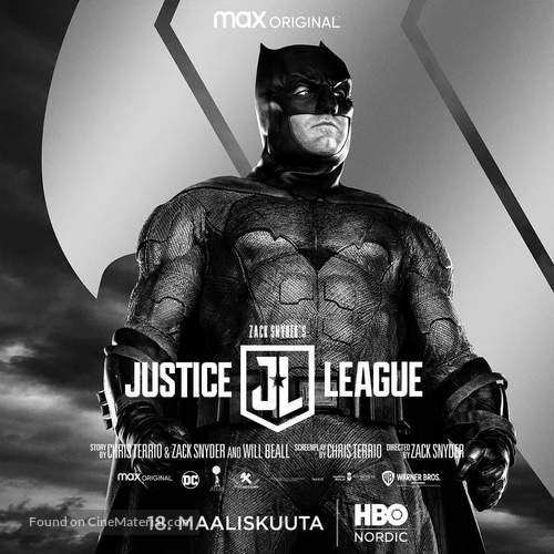 Zack Snyder&#039;s Justice League - Finnish Movie Poster