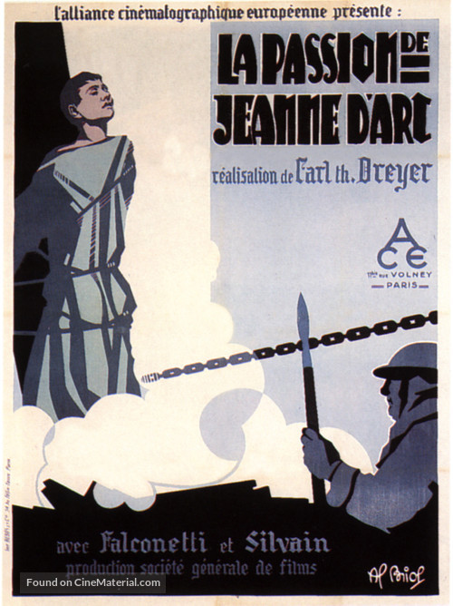 La passion de Jeanne d&#039;Arc - French Movie Poster