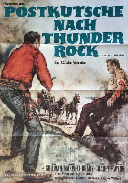 Stage to Thunder Rock - German Movie Poster