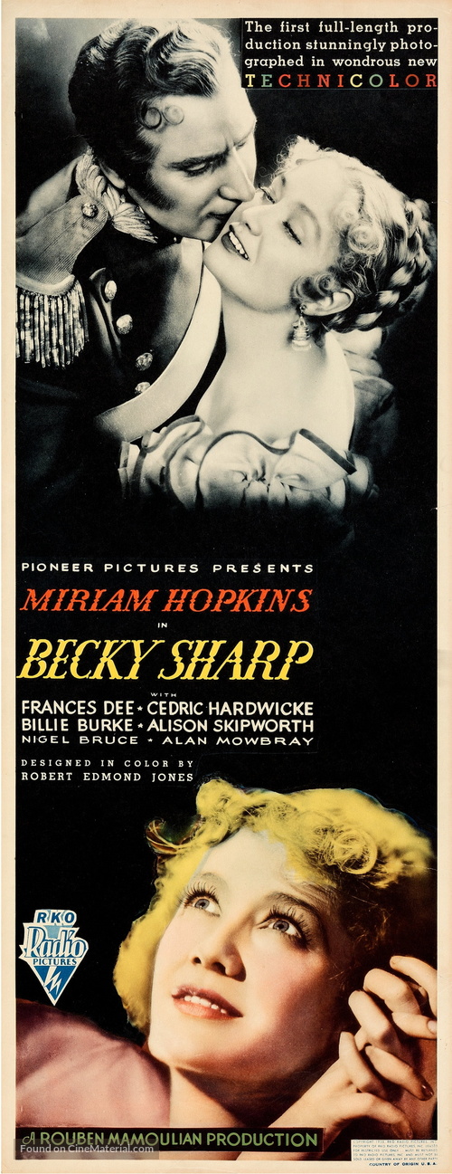 Becky Sharp - Movie Poster