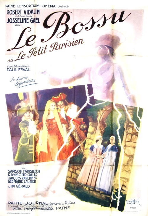 Le bossu - French Movie Poster