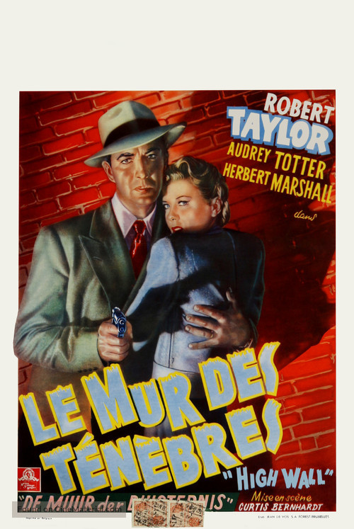 High Wall - Belgian Movie Poster