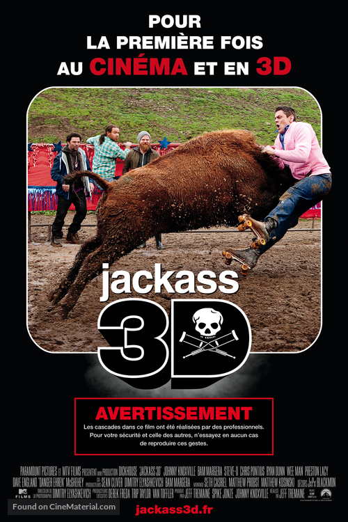 Jackass 3D - French Movie Poster