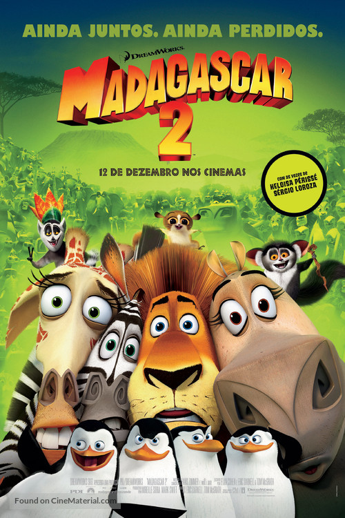 Madagascar: Escape 2 Africa - Brazilian Movie Poster