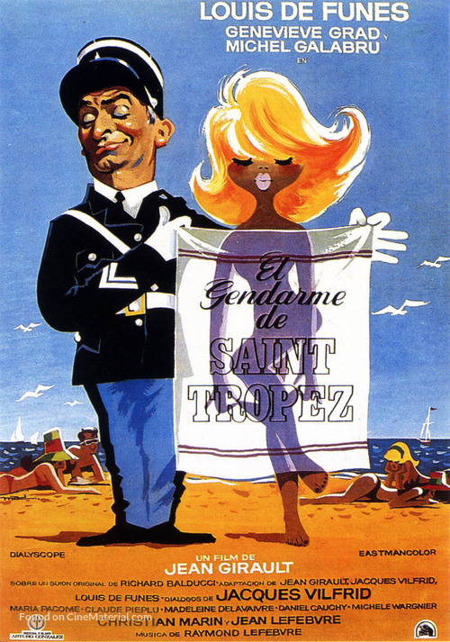 Le gendarme de St. Tropez - Spanish Movie Poster