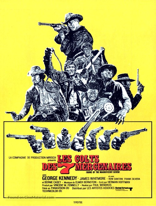 Guns of the Magnificent Seven - French Movie Poster