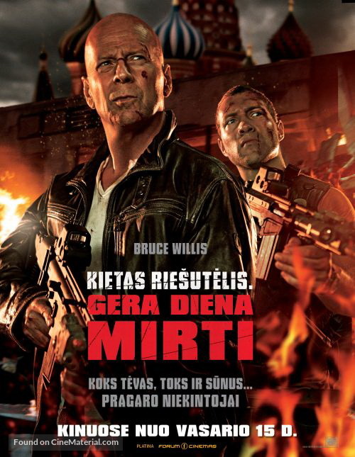 A Good Day to Die Hard - Lithuanian Movie Poster