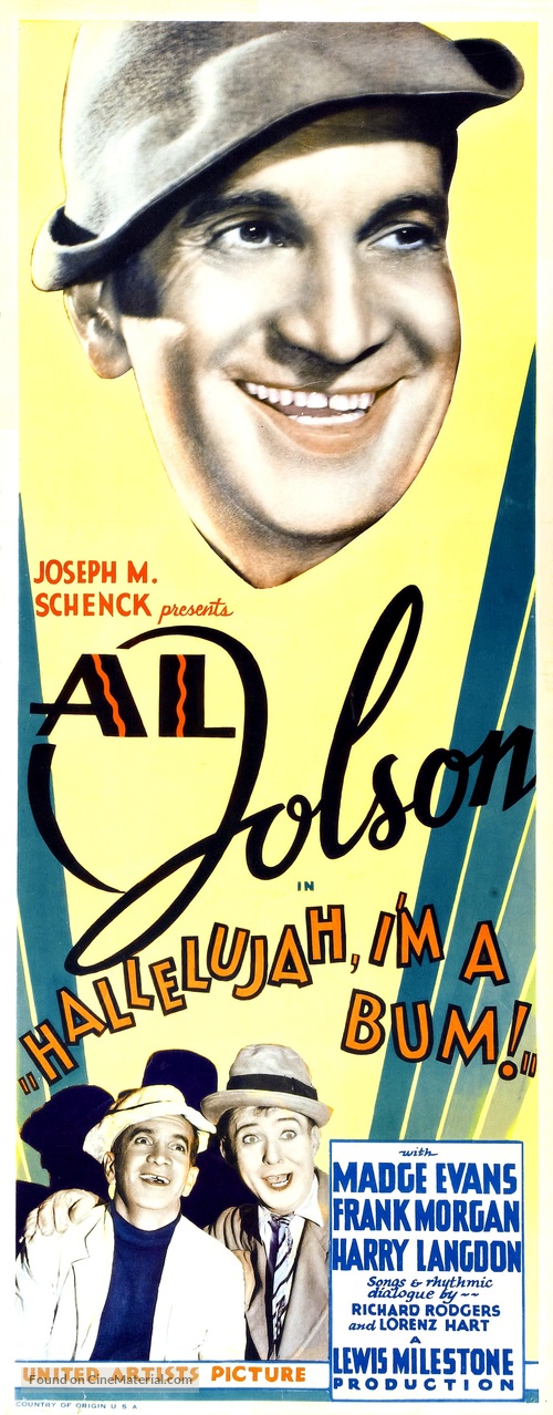 Hallelujah I&#039;m a Bum - Theatrical movie poster