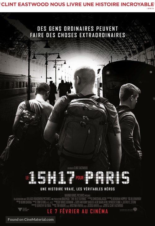 The 15:17 to Paris - French Movie Poster