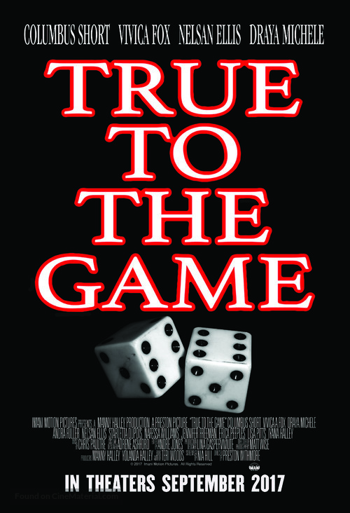 True to the Game - Movie Poster