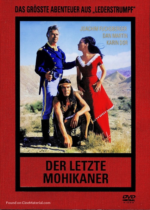 Der letzte Mohikaner - German DVD movie cover