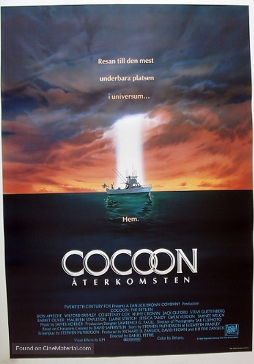 Cocoon: The Return - Swedish Movie Poster