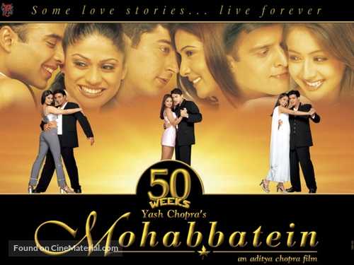 Mohabbatein - Indian Movie Poster