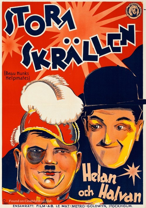 Beau Hunks - Swedish Movie Poster