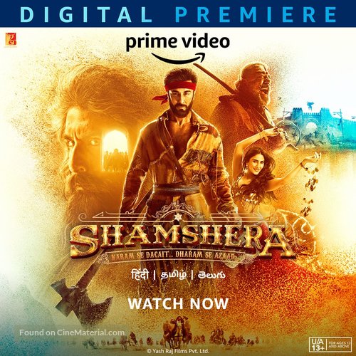 Shamshera - Indian Movie Poster