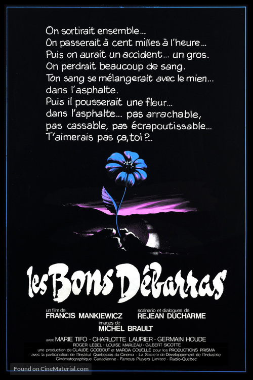 Les bons d&eacute;barras - Canadian Movie Poster