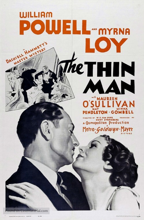 The Thin Man - Re-release movie poster