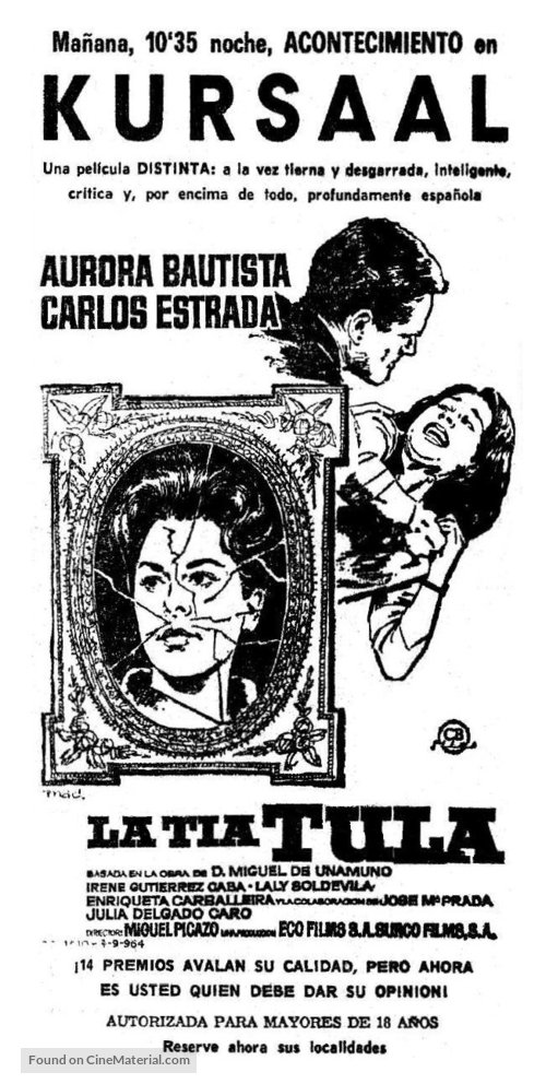 La t&iacute;a Tula - Spanish Movie Poster