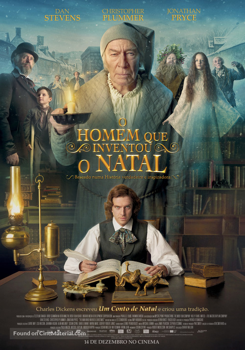 The Man Who Invented Christmas - Portuguese Movie Poster