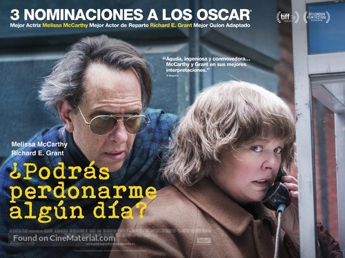 Can You Ever Forgive Me? - Spanish Movie Poster