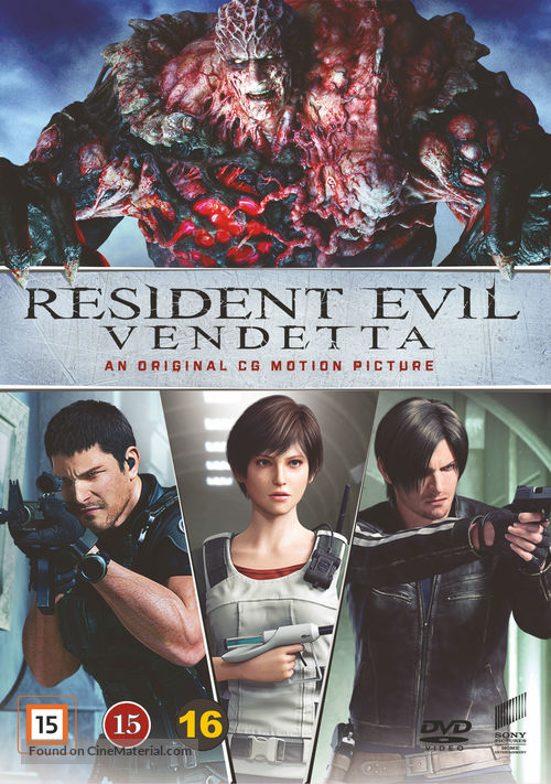 Resident Evil: Vendetta - Danish Movie Cover