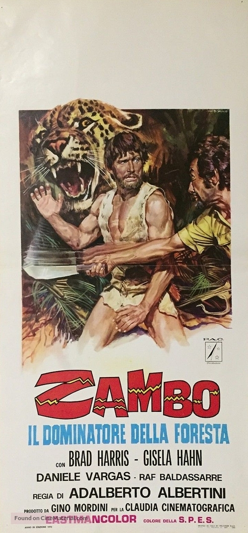 Zambo, il dominatore della foresta - Italian Movie Poster