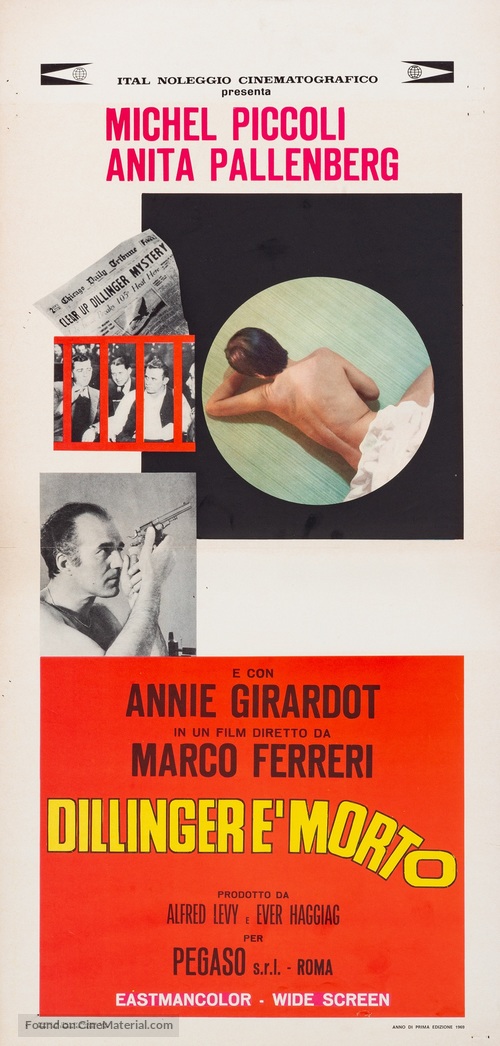 Dillinger &egrave; morto - Italian Movie Poster