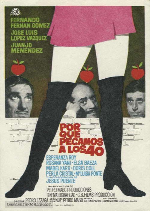 Por qu&eacute; pecamos a los cuarenta - Spanish Movie Poster