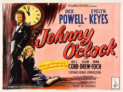 Johnny O&#039;Clock - British Movie Poster