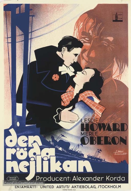 The Scarlet Pimpernel - Swedish Movie Poster
