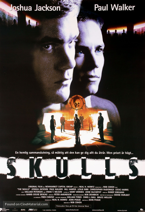 The Skulls - Swedish Movie Poster