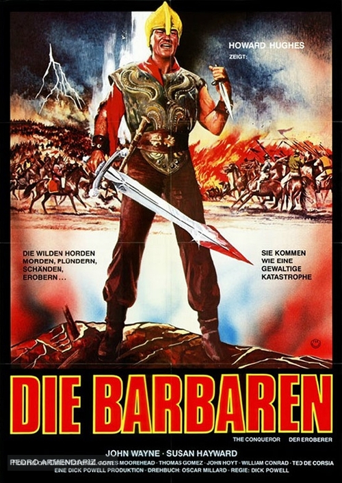 The Conqueror - German Movie Poster