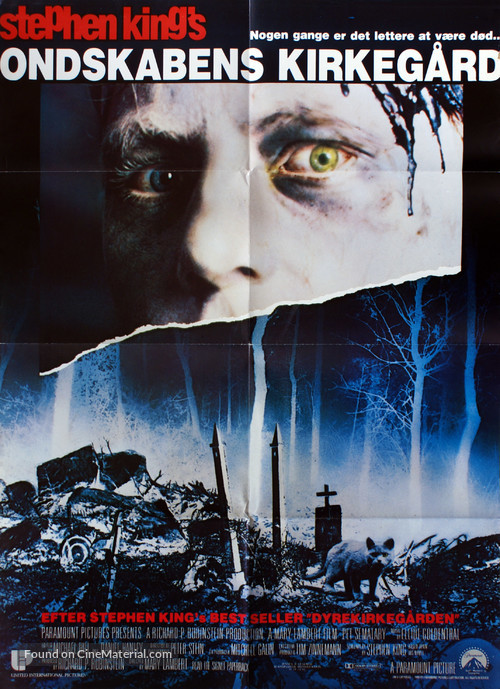 Pet Sematary - Danish Movie Poster