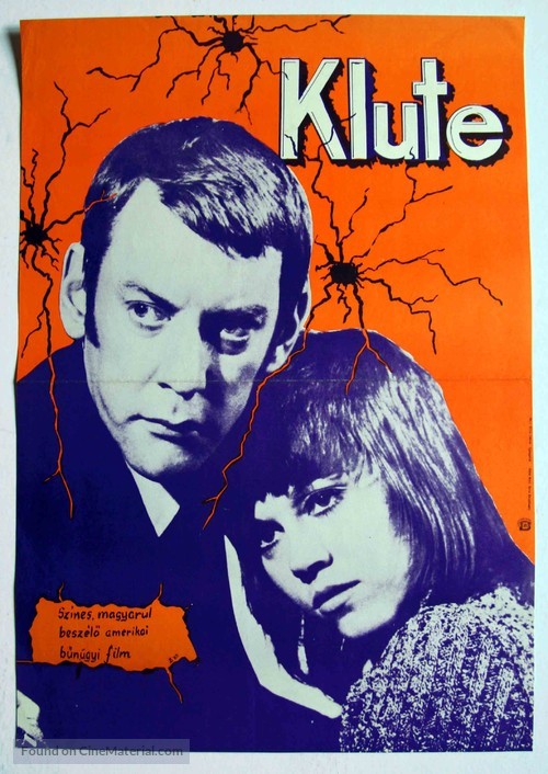 Klute - Hungarian Movie Poster