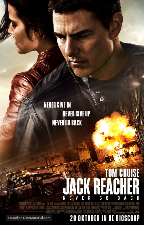 Jack Reacher: Never Go Back - Belgian Movie Poster