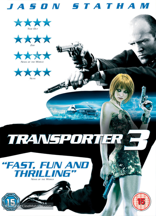 Transporter 3 - British DVD movie cover