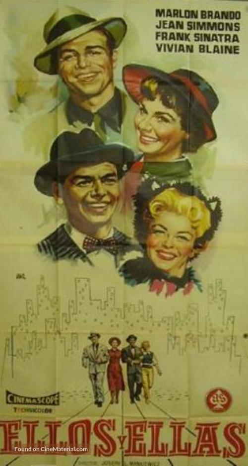 Guys and Dolls - Spanish Movie Poster