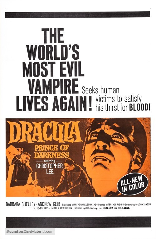 Dracula: Prince of Darkness - Movie Poster