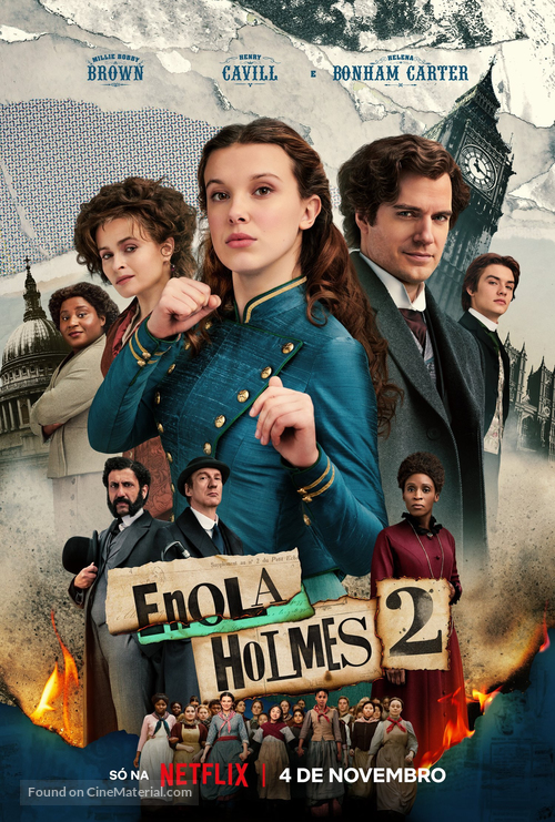 Enola Holmes 2 - Portuguese Movie Poster