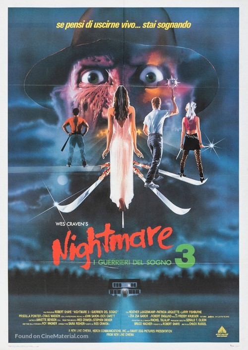 A Nightmare On Elm Street 3: Dream Warriors - Italian Movie Poster