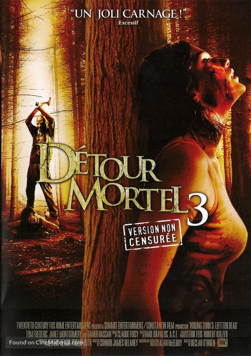 Wrong Turn 3 - French DVD movie cover