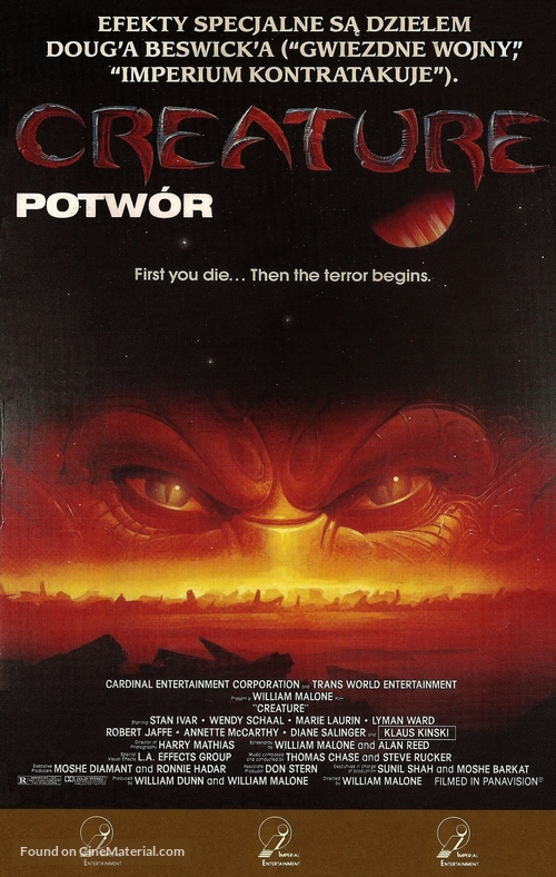 Creature - Polish VHS movie cover