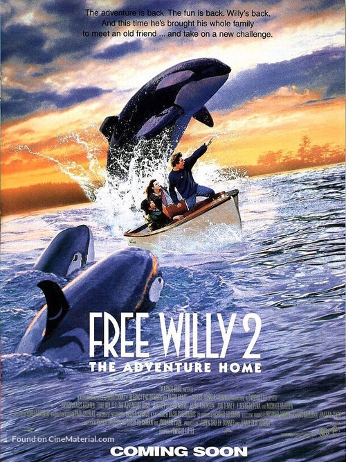 Free Willy 2: The Adventure Home - Movie Poster