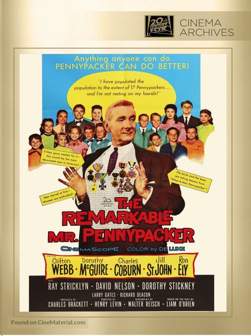 The Remarkable Mr. Pennypacker - DVD movie cover