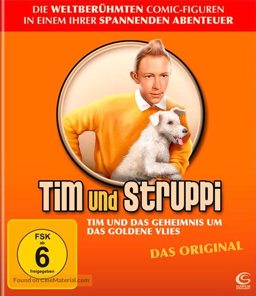 Tintin et le myst&egrave;re de la toison d&#039;or - German Blu-Ray movie cover